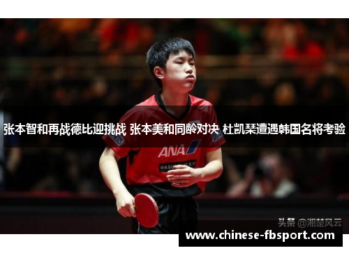 张本智和再战德比迎挑战 张本美和同龄对决 杜凯琹遭遇韩国名将考验